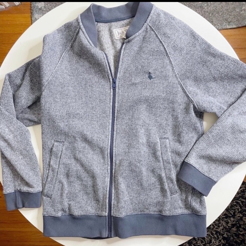 Jack Wills Men’s Full Zip Sweater Navy Size Medium